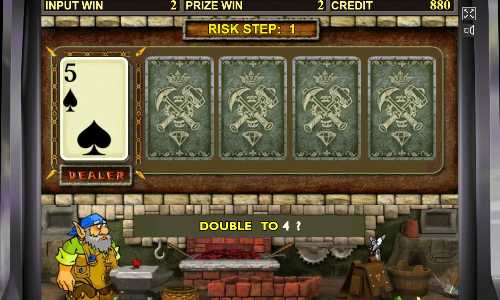 Gnome - игра на удвоение в игровом автомате Риск-игра аппарата Гном